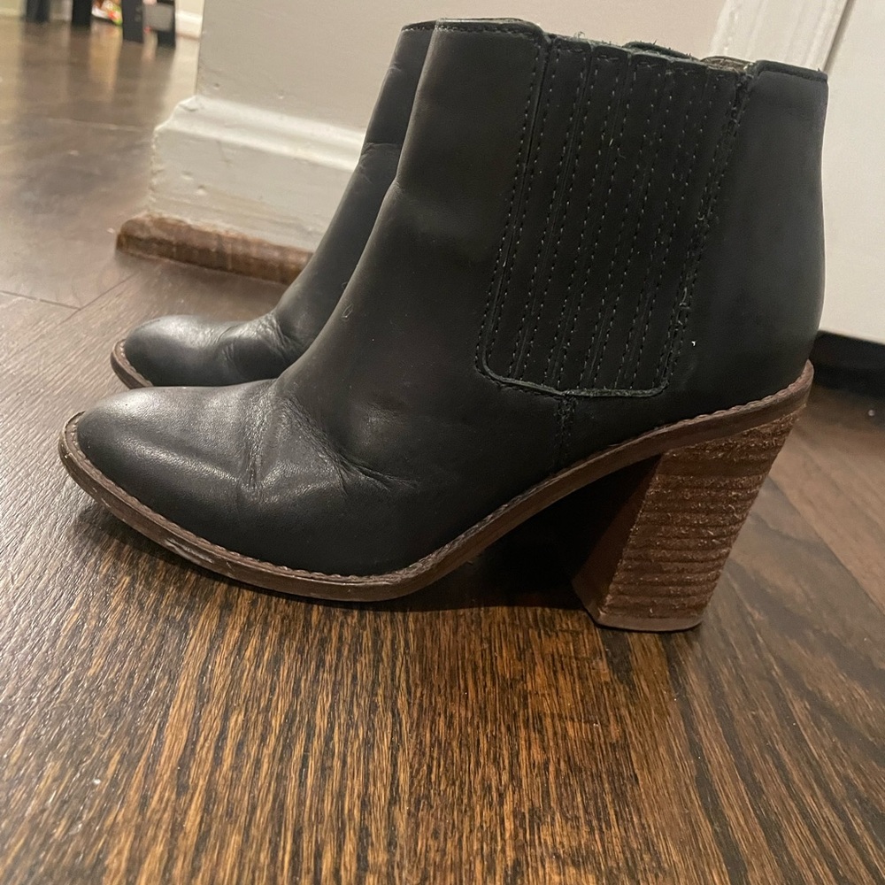 Black leather Madewell booties - Picture 3 of 4
